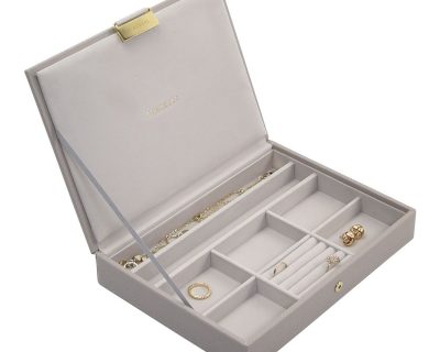 Taupe Classic Jewellery Box Lid