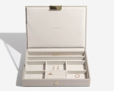 Taupe Classic Jewellery Box Lid