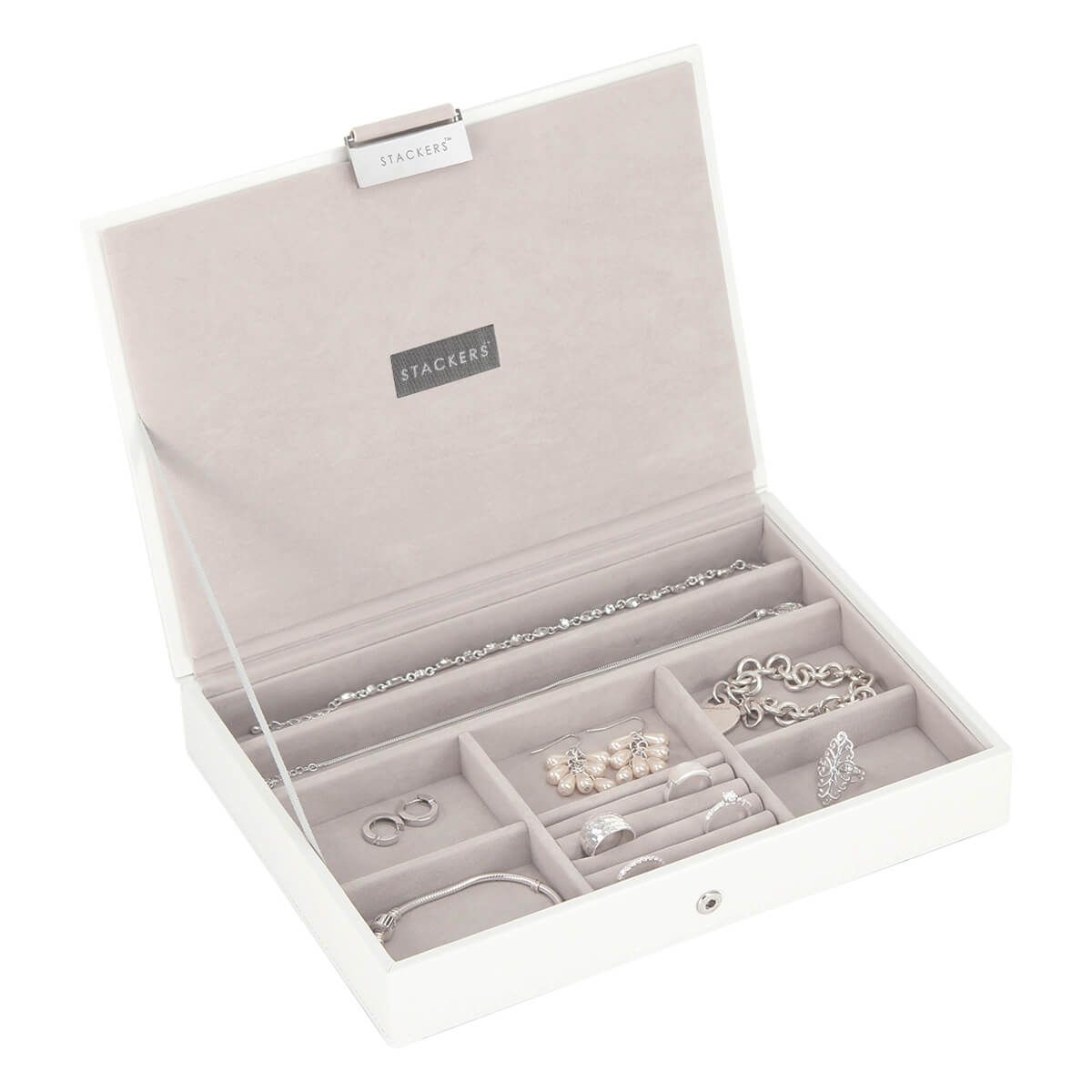 White Classic Jewellery Box Lid