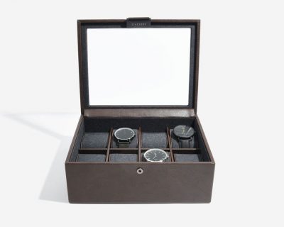 Black Travel Watch, Cufflinks & Rings Large Box - Market Makers