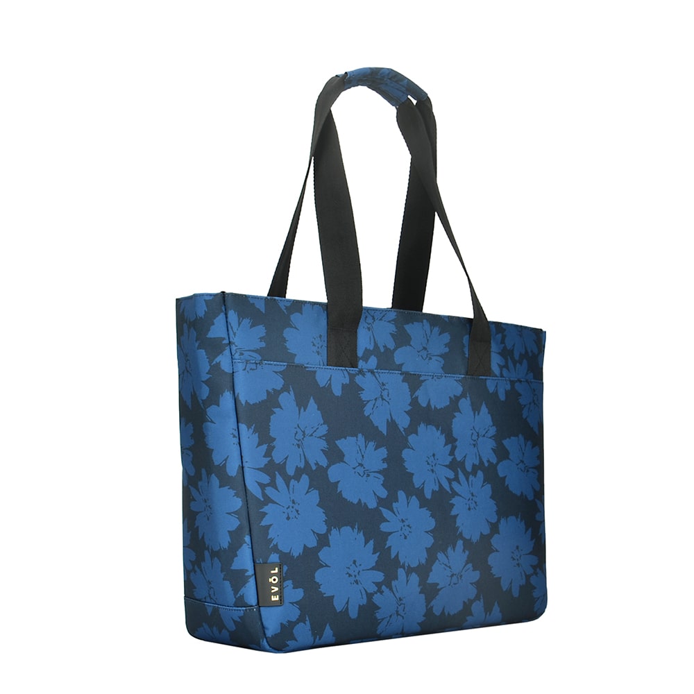 Recycled Designer range Tote Bag - BLUE FLOWER
