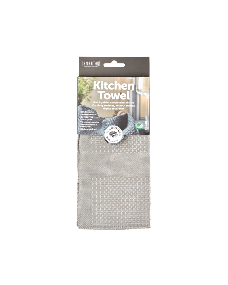 Kitchen Towel 60x40cm 1PK - Grey